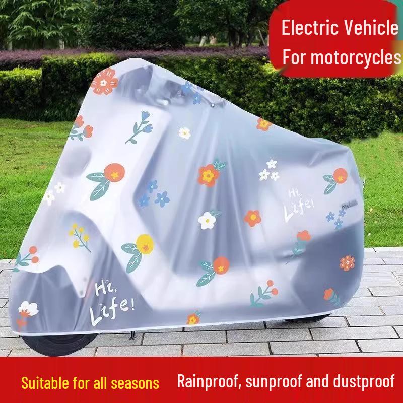 Durable Waterproof Electric Vehicle & Motorcycle Rain Cover with Sunshade and Anti-Fouling Protection