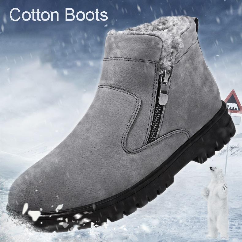 Botines de hombre Botas de nieve para exteriores Zapatos de algodón cálido  Zapatos de invierno comprar a buen precio — entrega gratuita, reseñas  reales con fotos — Joom