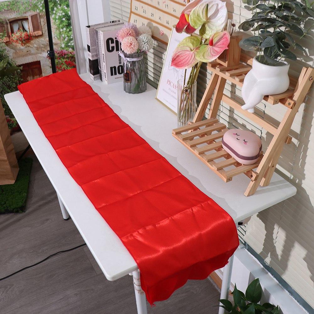Party Supply Satin Table Runner Smooth Tablecloth Luxury Table Cover  Wedding