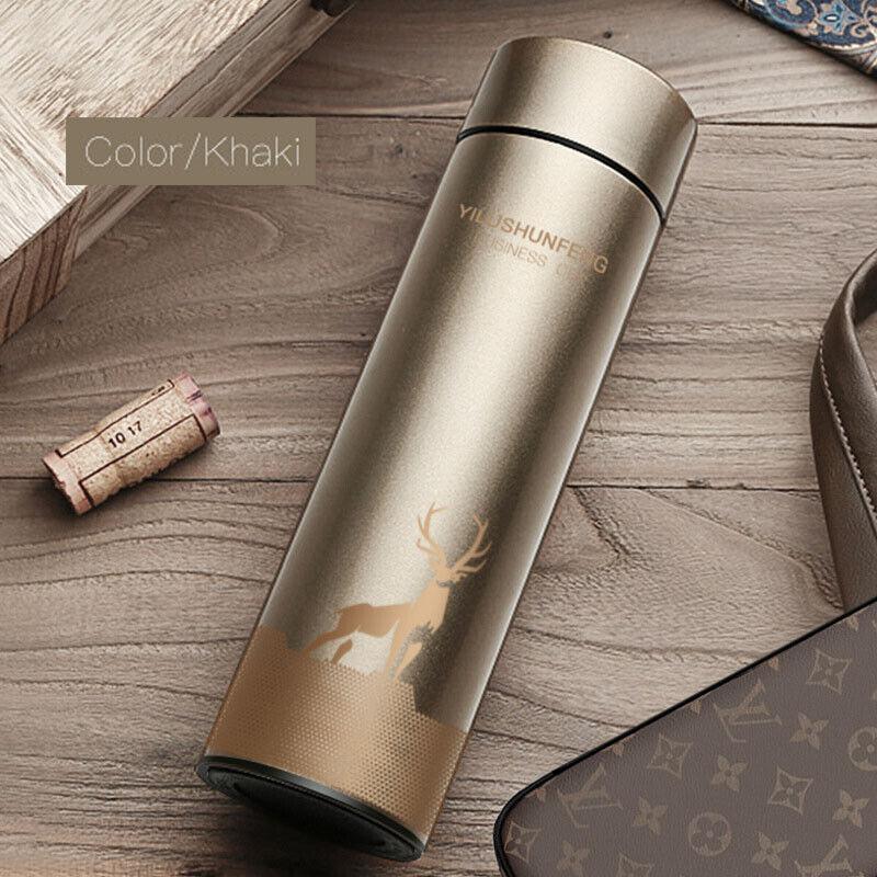 450ml nerezová termoska Vakuový hrnek Cestovní láhev na vodu Hrnek Hrnek LED