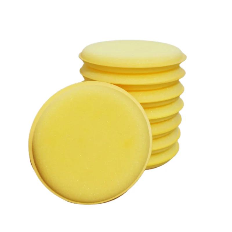 6PCS High-Density Welt Waxing Sponge Set for Car Wash Beauty Small round Sponge for Polishing And Waxing