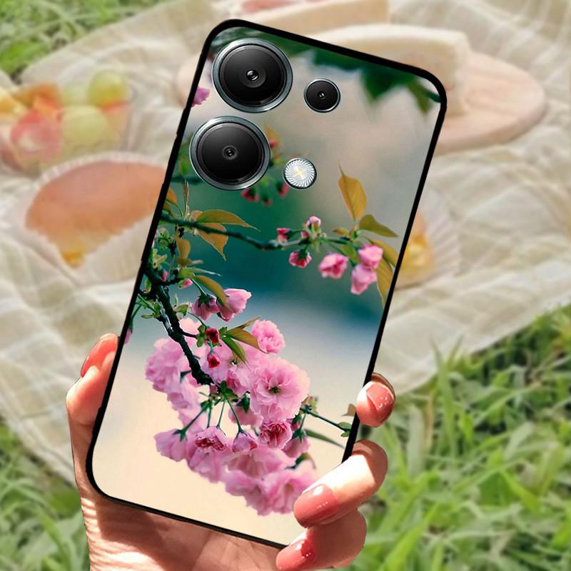 For Poco M6 Pro 4G Case Poco M6 4G Cover Silicone Soft Marble Bumper Coque for Xiaomi Poco F6 Redmi Turbo 3 5G Protective Fundas