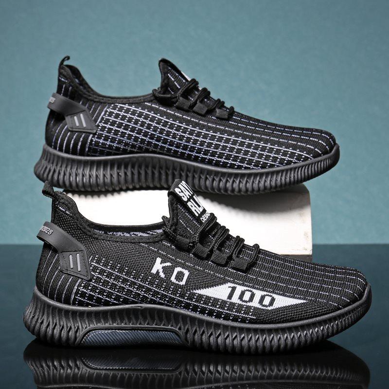 Leichte Sport Herrenschuhe, Modisch und Trendy, Atmungsaktive Mesh Freizeitschuhe, Weich besohlte Einzelne Schuhe