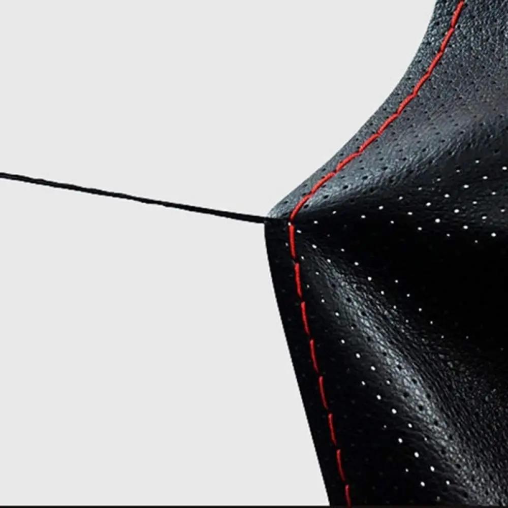 For 38Cm Car Steering Wheel Braid Cover Needle and Thread Artificial Leather Car Cover Kit DIY Texture Soft Car Accessories St