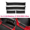 For Jeep Wrangler 4-Door 2008-2024 JK JKU JL JLU Black Door Sill Protector Gladiator JT Rubber Sill Entry Guards Replacement
