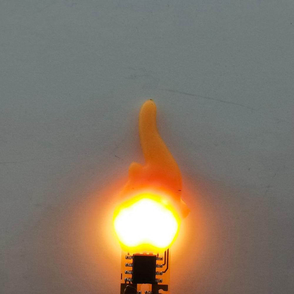 

New Five-color Flame Lamp 3V Flash Candles Diode Lights Candle Light Birthday Party Decoration жовтий