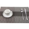 Weave Stripe Table Mat PVC Pallet Coaster 30*45cm Placemats  For Dining Table