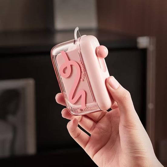 Automatický úložný box na zubní nit Velkokapacitní Prachotěsný Průhledný design Vyskakovací dávkovač zubní nitě