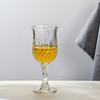 160ml 3pcs Set Diamond Carved Red Wine Glass Luxury Premium Champagne Cognac Cocktail Cups Transparent High Footed Wine Glass