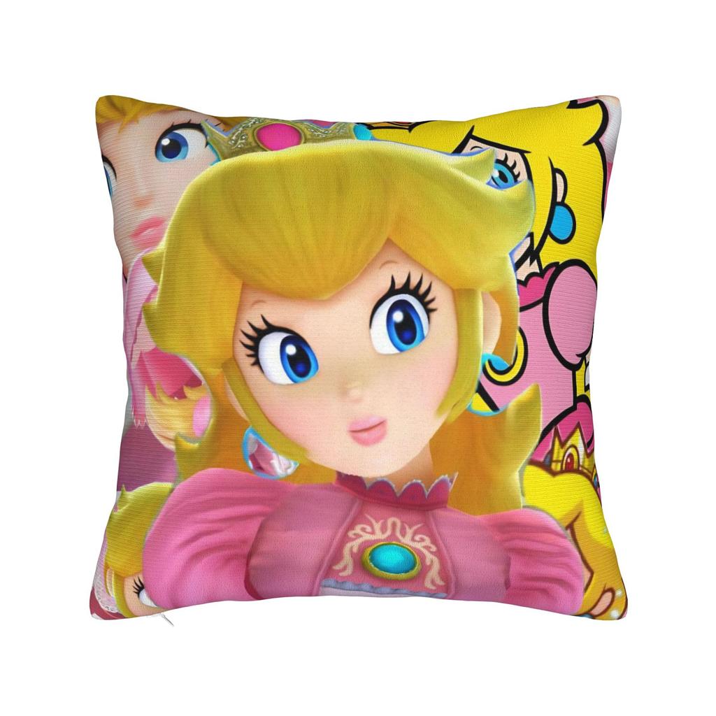 Marios Pillowcase Polyester Cushion Cover Decoration Video Games Throw Pillow Case Cover Home Zippered 18'