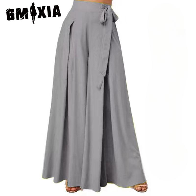 GMXIA Naiste mood vabaaja ühevärvilised trükimustriga püksid ja kapriispüksid