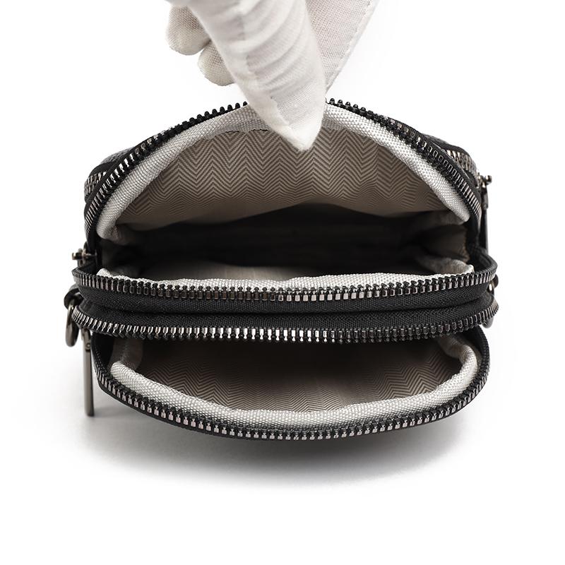 Dámská kožená taška na mobilní telefon z pravé hovězí kůže, crossbody tašky pro ženy, designová crossbody taška, tašky přes rameno, velikost S