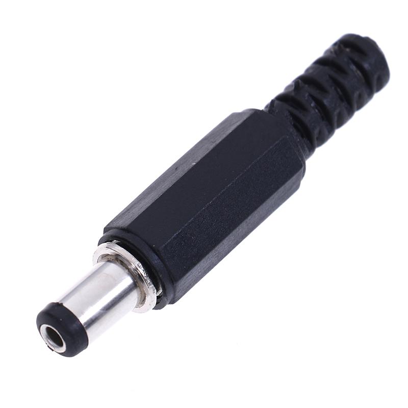 5Pcs 5.5X2.1Mm Male Dc In-Line Plug Socket Jack Connector Adapter