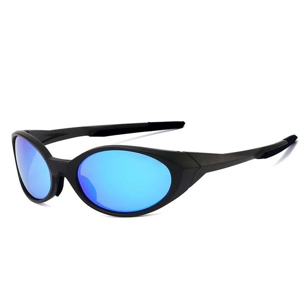 Polariscope Lenses Oval Sport Sunglasses Windproof Frame Ultra-lightweight Y2K Futuristic Eyewear UV400 Protection