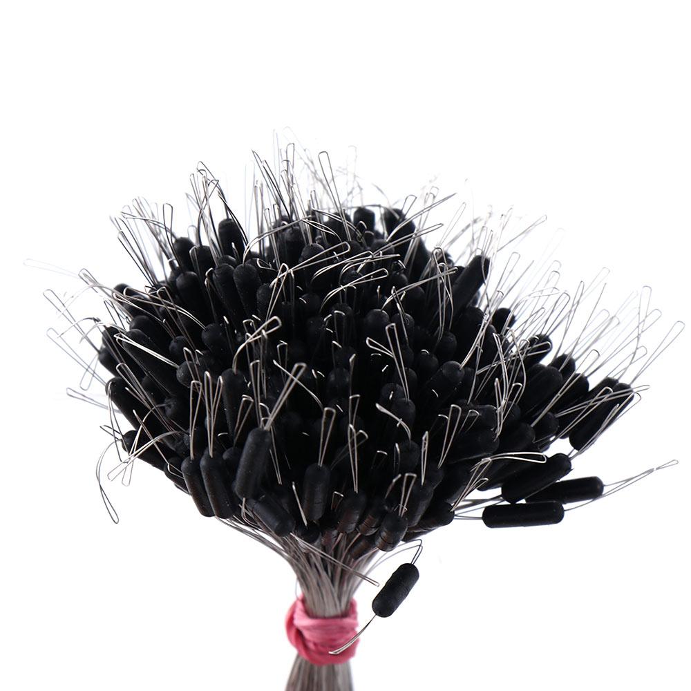 300 шт./упак. Черный Прозрачный Резиновый Стопор Цилиндрический Овальный Силиконовый Космический Боббер Поплавок для Рыбалки