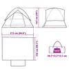 Dome Camping Tent for 2 Persons Blue Waterproof