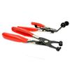 2x Hose Clamp Pliers Tool Swivel Jaw Locking Flat Band Coolant Clip Universal