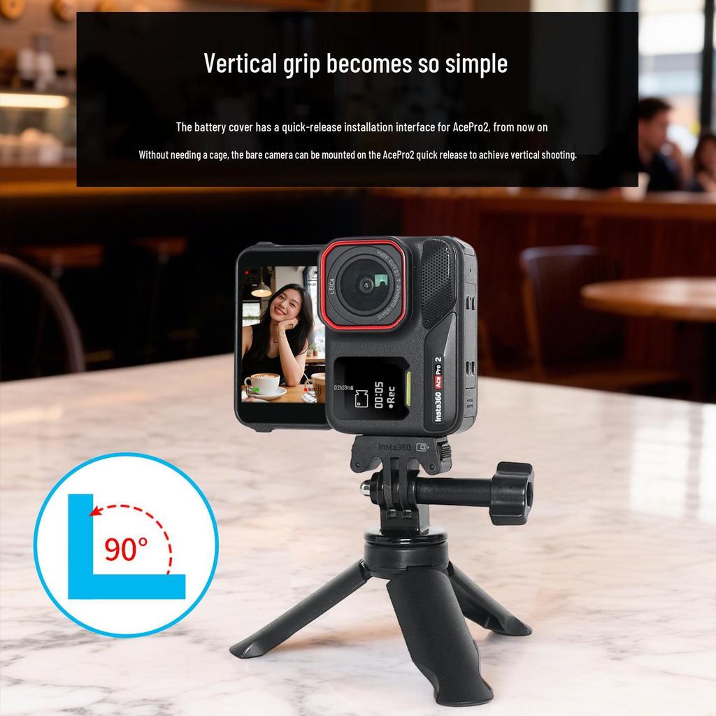 Aluminum Alloy Quick Release Shooting Bracket for Insta360 Ace Pro2 Battery Cover