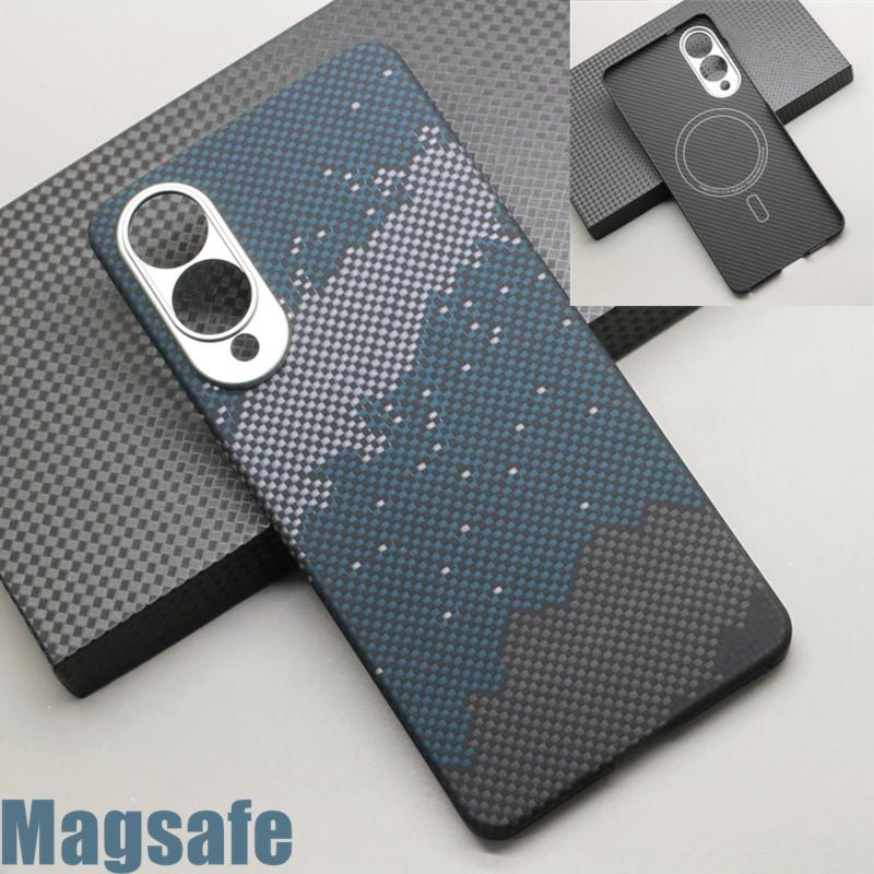 Magnetic Carbon Fiber Phone Case for Samsung Galaxy S25 Edge Magsafe Shockproof protect Cover Aramid Fiber Galaxy S25 Edge Magnetic Case