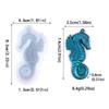 Christmas Seahorse Ornaments Resin Casting Silicone Mold Woman Keychain Decorative Pendant Jewelry Mold for DIY Crafts