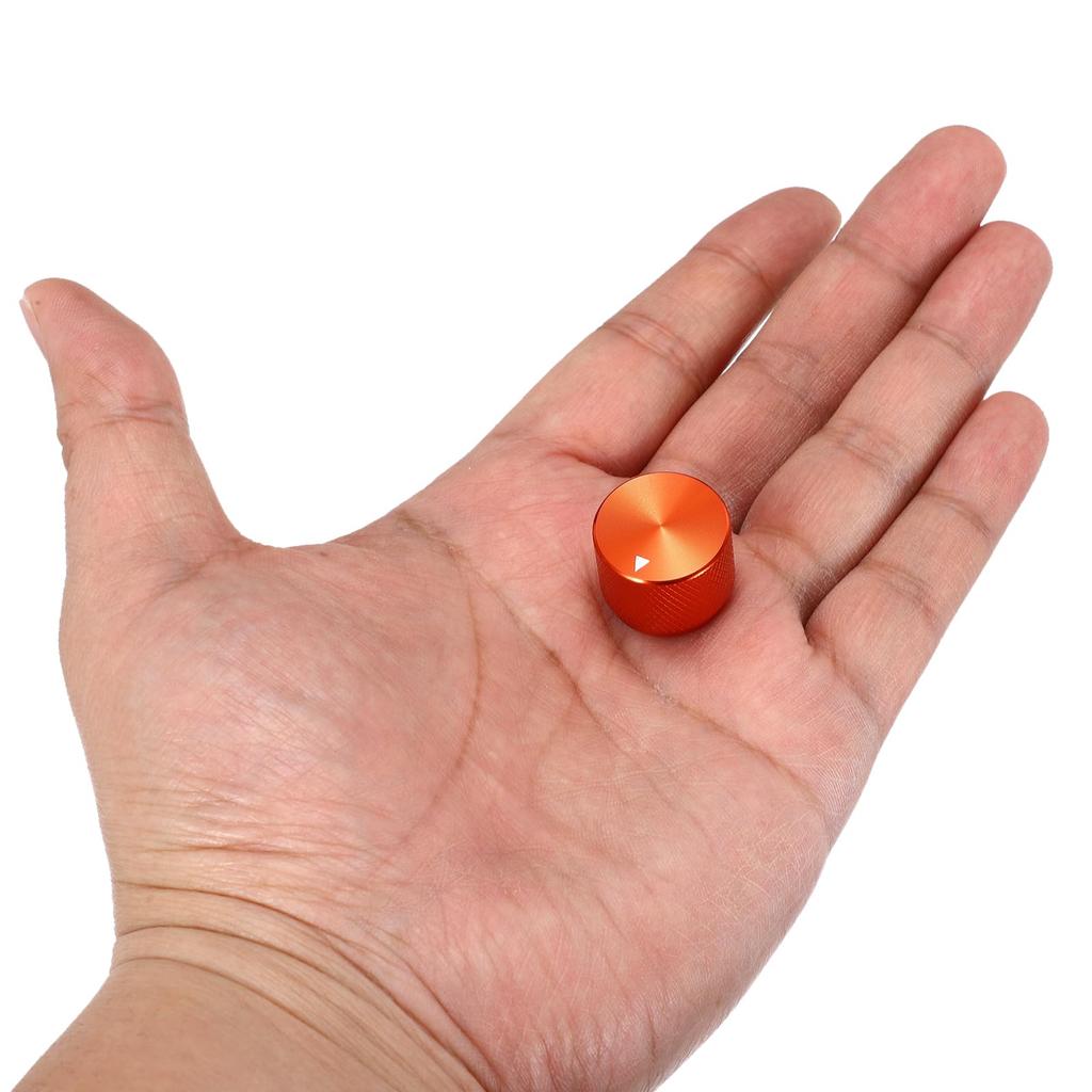 Uxcell Aluminum Potentiometer Universal Volume Tone Control Knob with Arrow Indicator for Red 4-Piece Knob, 1/4" (6mm) Guitar, 3/5" (20x15.5mm)