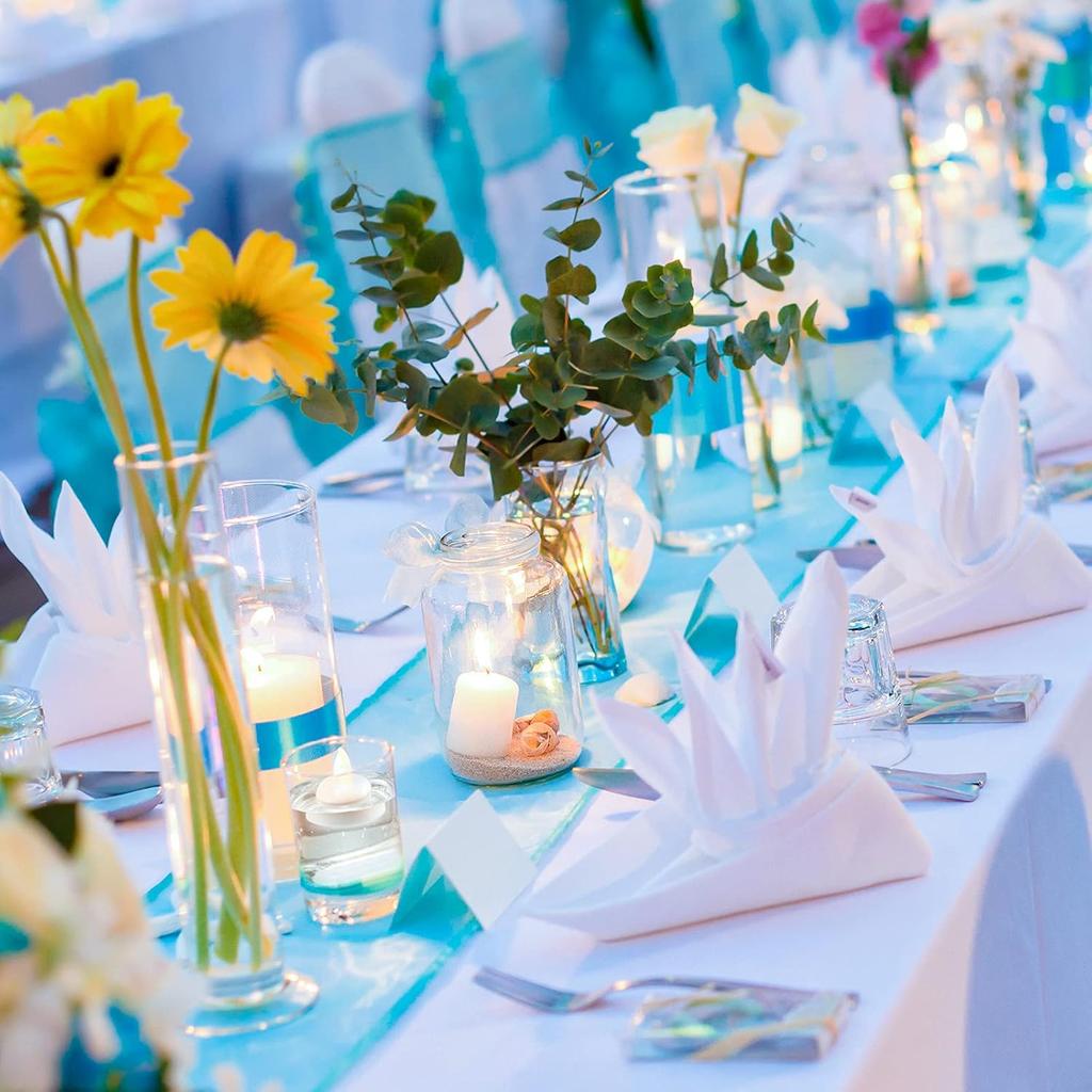 Honoson 36 Pieces Flameless Floating Candles Waterproof LED Tealights Floating Candles Warm White Battery Operated for Valentine Wedding Party Pool