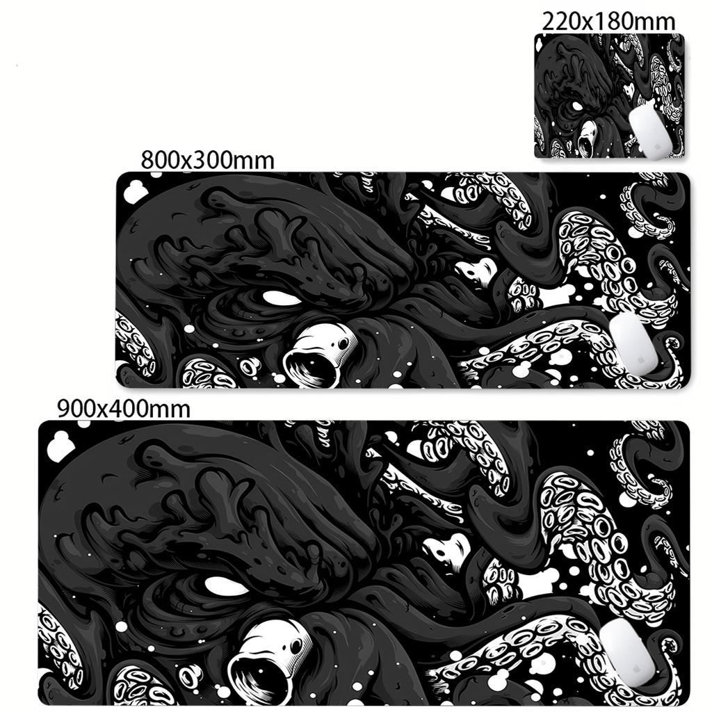 Mouse Pad Mysterious Octopus Monster Mousepad Extended Desk Mat Wearproof Cloth Anti Slip Rubber Computer Desktop Mouse Mat Xxl