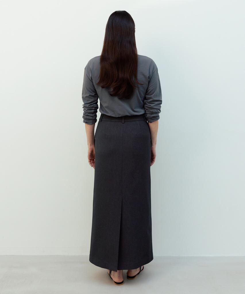 Beullaengkeulumumeon Thea Maxi Skirt_Charcoal