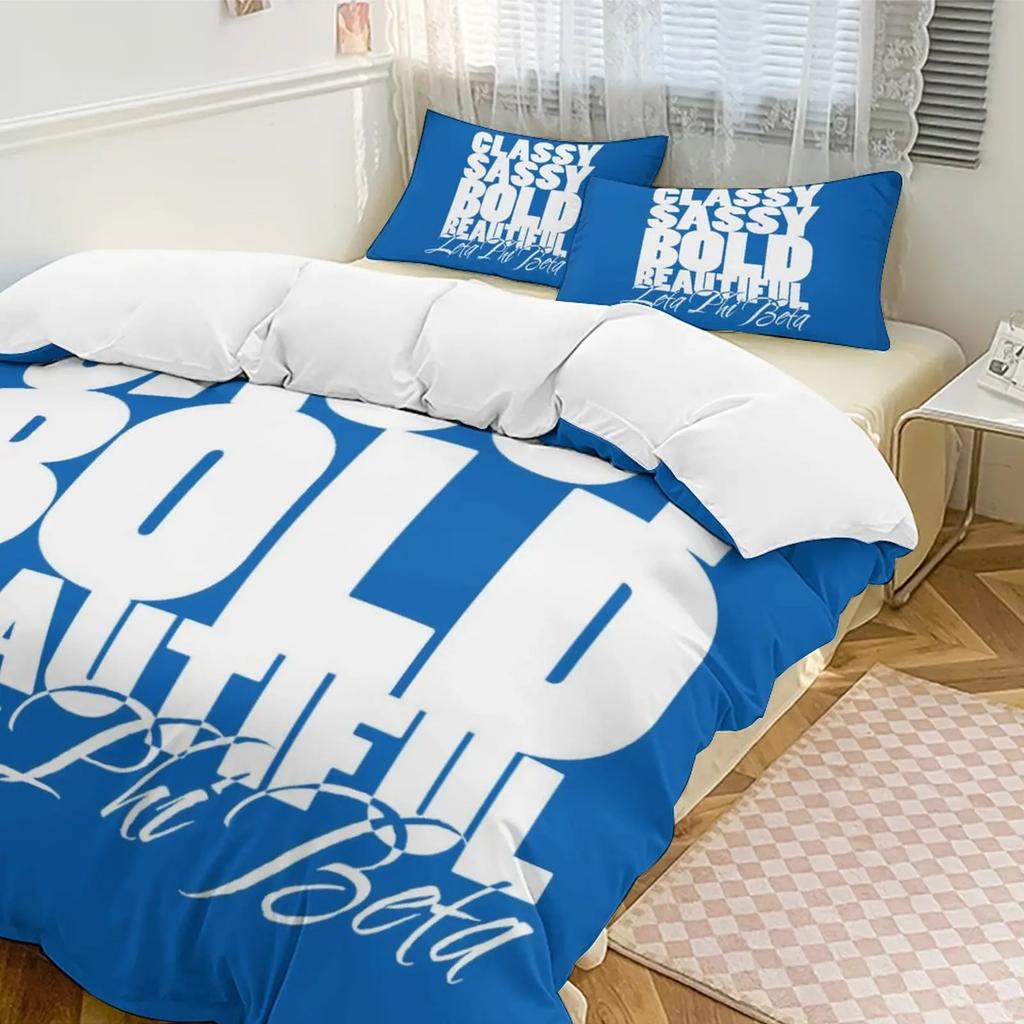 Zeta Phi Beta ZPB Sorority Bedding Set Boys Girls Twin Queen Size Duvet Cover Pillowcase Bed Kids Adult Home Textileextile
