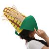Comfortable Elastic Fit Corn Cob Costume Hat Breathable Lining Quirky Cosplay Cap  Cosplay Event