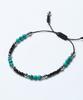 Knd Black & Green Turquoise Bead Bracelet