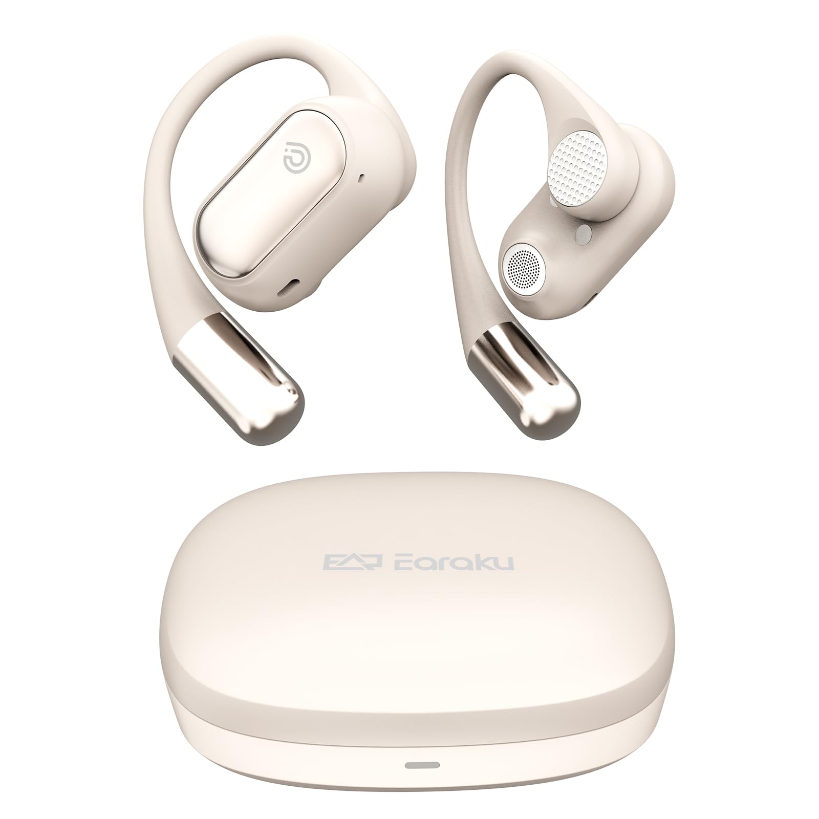 

Беспроводные наушники нового поколения с дизайном Earaku без звука для максимальной костной проводимости со звуком DSP и направленной звукопередачей чёрный