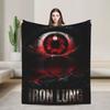 Horror Game Iron Lung Flannel Blanket Winter Warm Throw Blanket for Girls Boys Outdoor Funny Bedspread Sofa Bed Cover