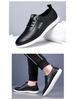 Men's Casual Leather Slip-On Shoes: Fashionable, Versatile, Soft Sole, Breathable, British Style for Business and Commuting.
