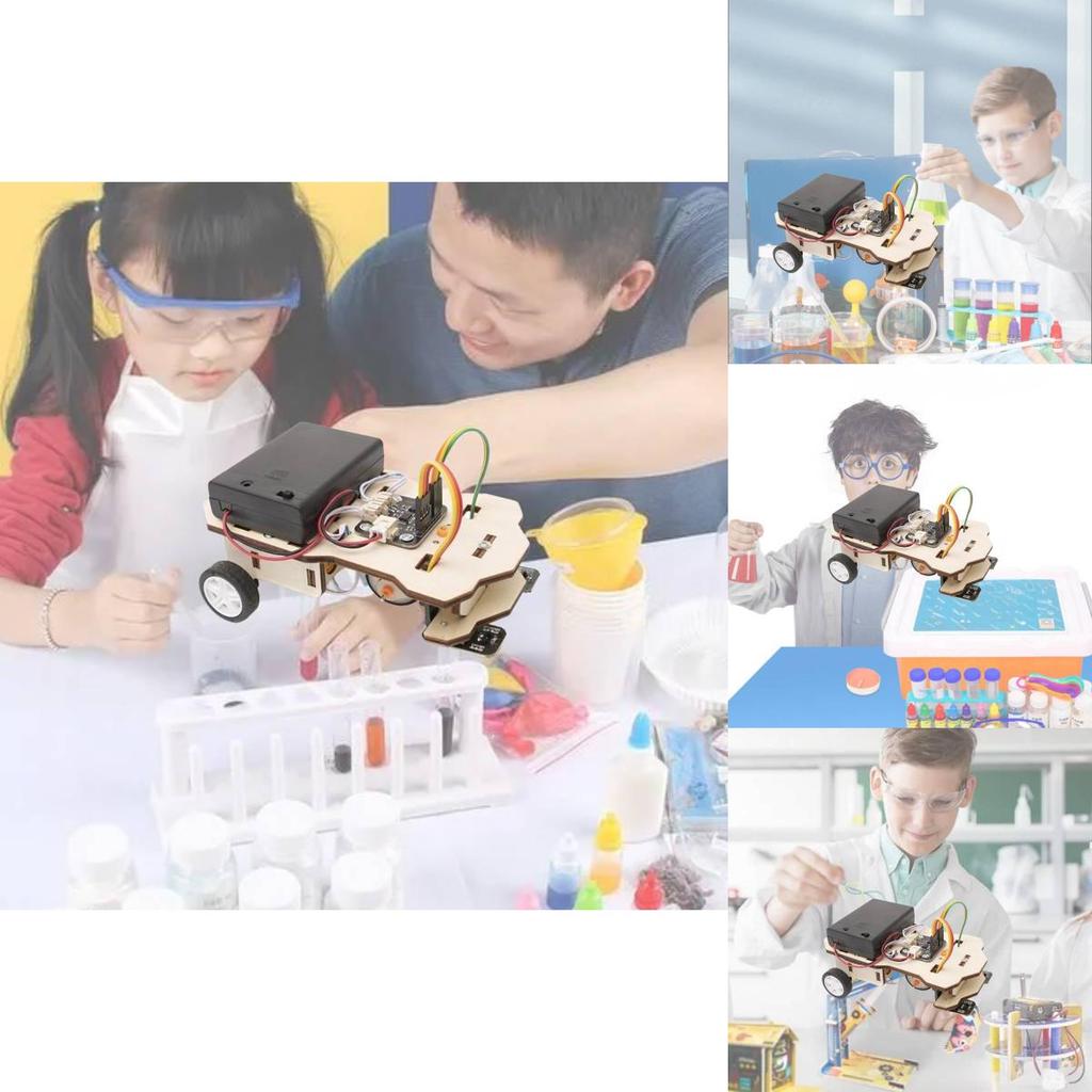 Kids Diy Tracing Car Educational Wooden Toy Set For Stem Science Learning Material