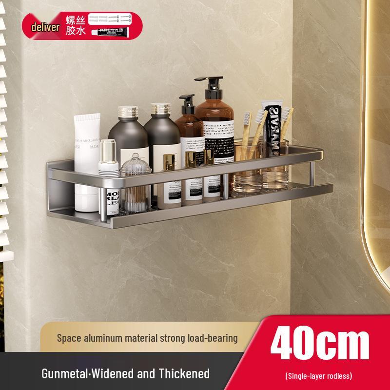 Punch-Free Wall-Mounted Bathroom & Toilet Storage Shelf