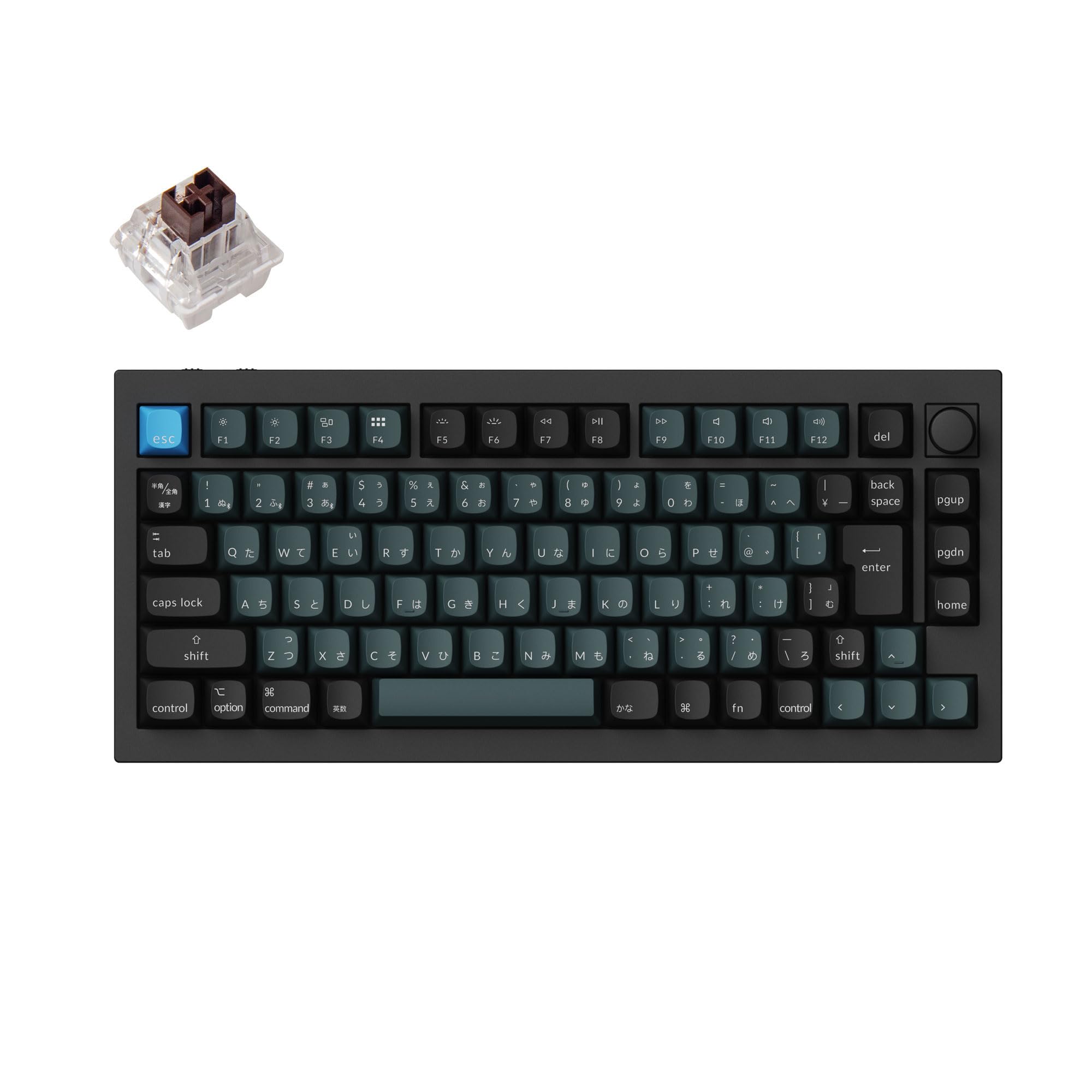 

Keychron Q1 Pro QMKVIA Wireless Custom Mechanical Keyboard Knob VersionCarbon BlackJIS LayoutRGB LightHot Swap Compatible Keychron K Pro Mechanical