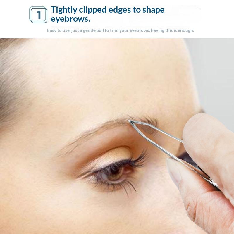 Stainless Steel Eyebrow Clip With Led Light Professional Lighted Tweezers For Eyelash Brow Hair Removal Makeup Tools