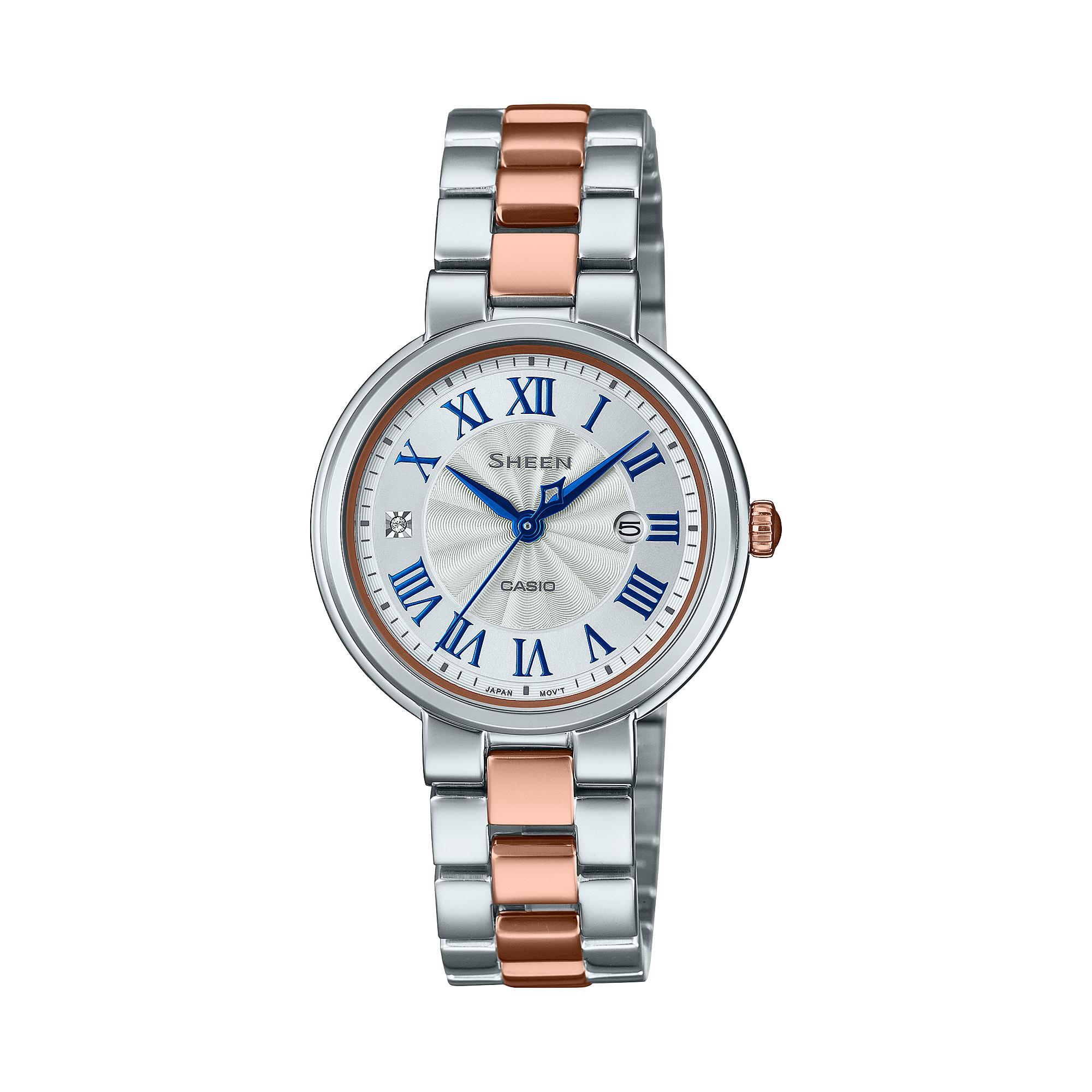 Casio Sheen Women s Stainless Steel 50M Water Resistant Analog Quartz Watch SHE-4561SPG-7A белый