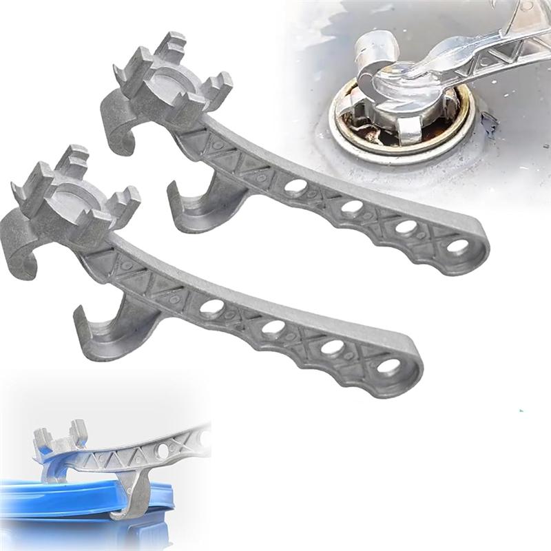 A96I-2Pack Multifunction Aluminum Bucket Opener, 5 Gallon Pail Opener, Metal Bucket Opener, Lid Remover Opener Tool