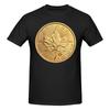 Canadian Maple Leaf 1oz Gold Coin Shopping Tshirt Sporty Trendy Seamless Splicing Shirt