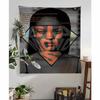 Famous Singer Rihanna Pop Music Anime Tapestry Hippie Flower Wall Carpets Dorm Decor Wall Hanging Home Decor