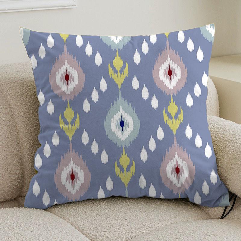 Double-sided bohemian print ethnic pillow cover sofa living room cushion cover geometric pillow square pillowcase