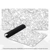 Abstract Topography Line Art Large XXL Mouse Pad Non-Slip Rubber Gaming Keyboard Deskmat Overlocked Game Table Accessories