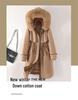 Women's Winter 2025 Parka: New Style, Down Cotton, Plus Size, Thick Liner, Detachable Cotton-Padded Jacket