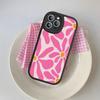 Flower Abstract Market Phone Case For IPhone 16 15 14 13 12 11 Pro Max Plus Leather Cover
