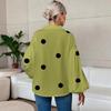 2026 New Fashion Casual Women's Polka Dot Loose Bubble Long Sleeve Loose Top