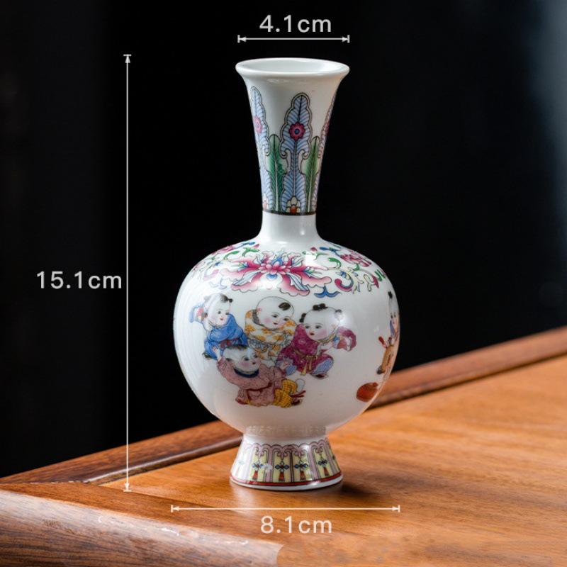 Antique Blue and White Chinese Porcelain Vase - European & American Handicraft for Flower Arrangements