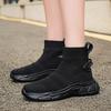 New Couples Socks Sports Shoes Fashion Breathbale Black Trainers Men Casual Walking Sneakers High Top Women's Gym Sneakers 36-48