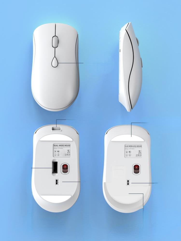 Souris sans fil Bluetooth avec souris USB Rechargeable pour ordinateur portable PC souris de jeu Gamer 2.4 GHZ